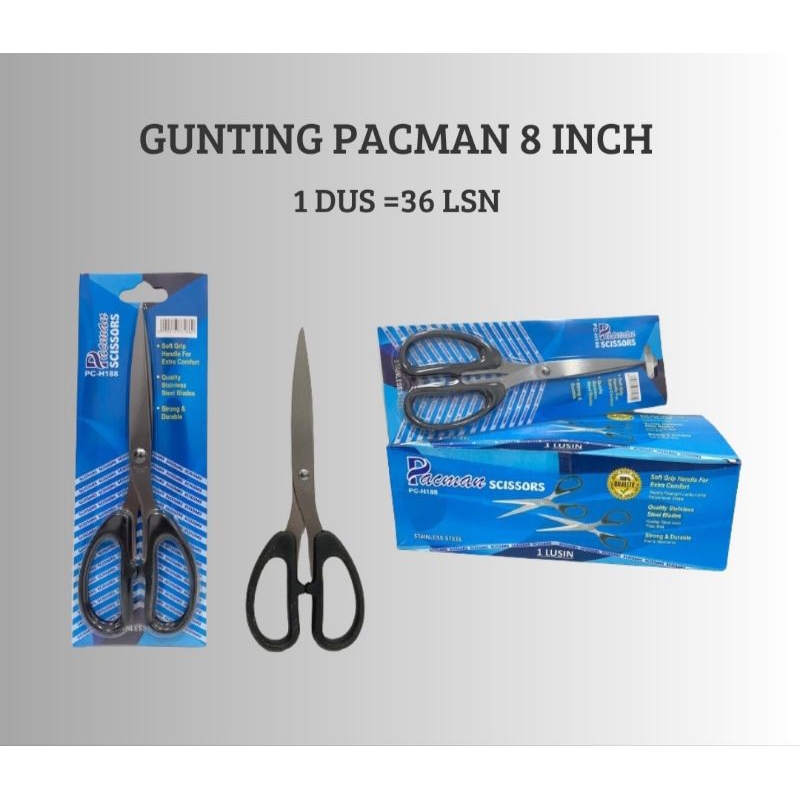 

Gunting/Gunting Satuan 8" Inch /Gunting stainless 8" Inch PACMAN Harga Agen
