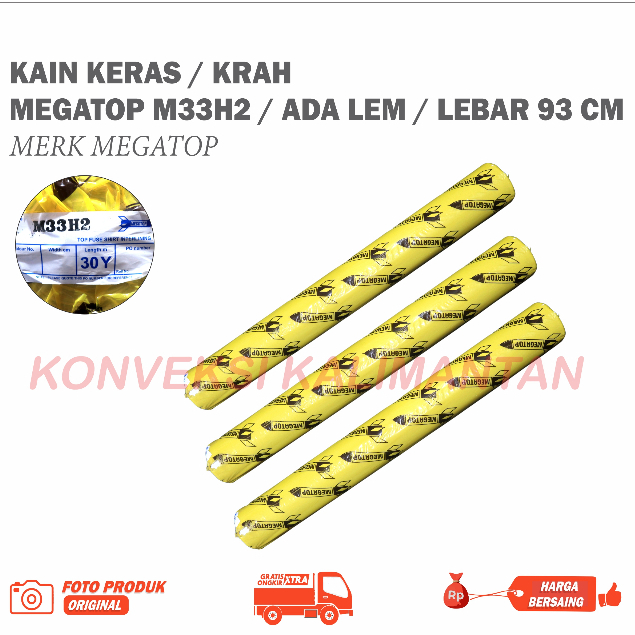 KAIN KERAS / KAIN KERAH Merk Megatop M33H2