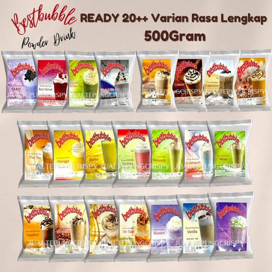 

Serbuk Minuman Boba Tea/BESTBUBBLE/Powder Drink Aneka Rasa