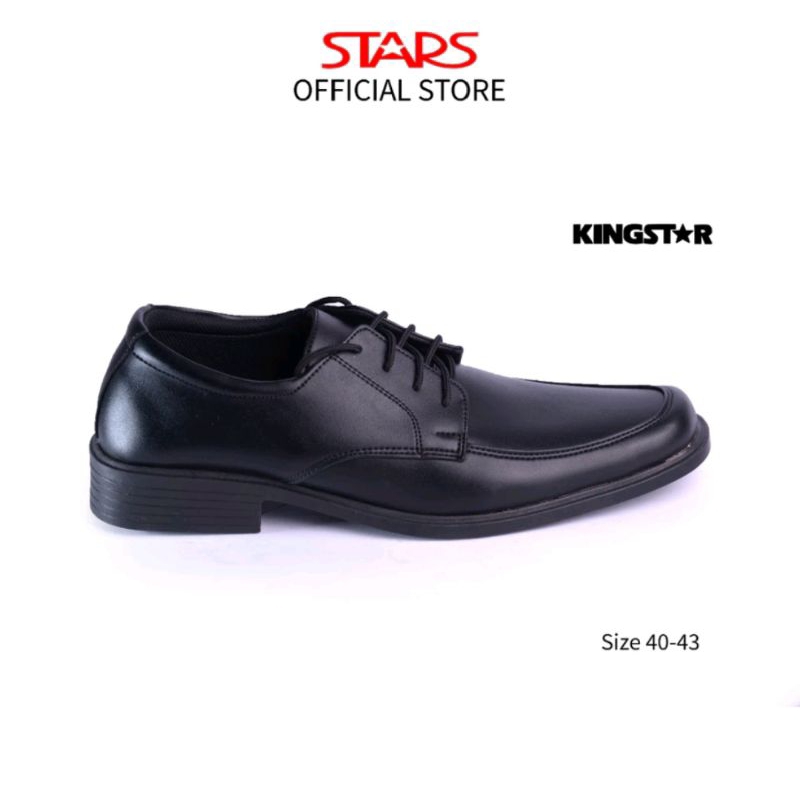 KINGSTAR Sepatu Formal Pria Manila Hitam