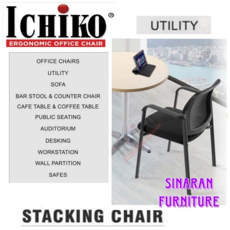 KURSI STACKING ICHIKO VERSA KURSI MAKAN KURSI BELAJAR KURSI UTILITY