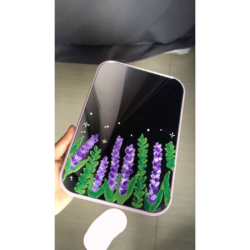 Cermin Lukis Mirror Painting Aesthetic (Bisa Custom)