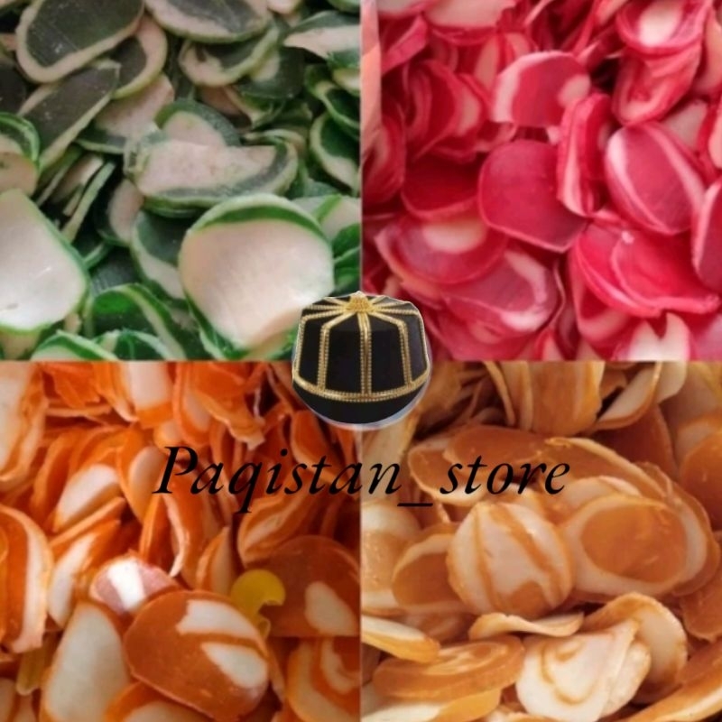 

Kerupuk / Kerupuk Mentah / Krecek Poleng 1kg termurah