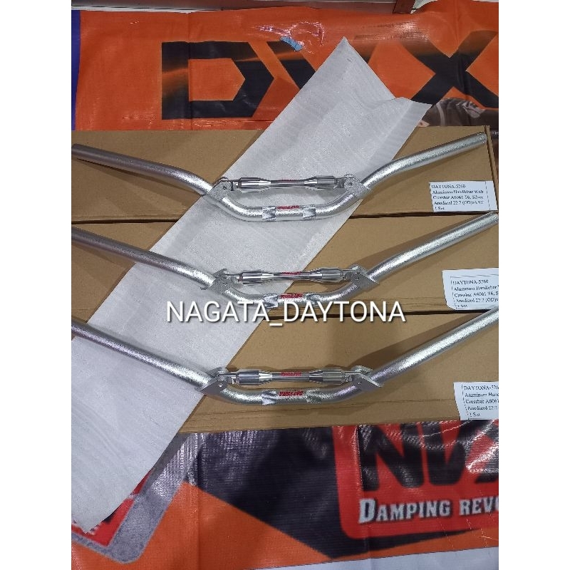 STANG STIR DAYTONA JAPAN D-5260 LOW SILVER PALANG BLIMBING KECIL ORIGINAL