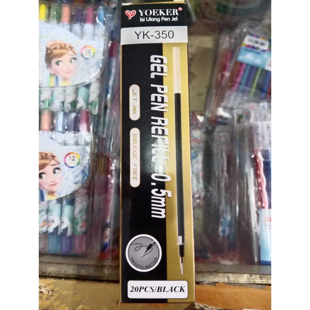 

Isi Pena Gel Hitam YOEKER 0.5mm 1pack - 20pcs