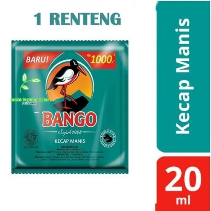 

kecap manis bango 1 renceng 20ml (12 sachet)