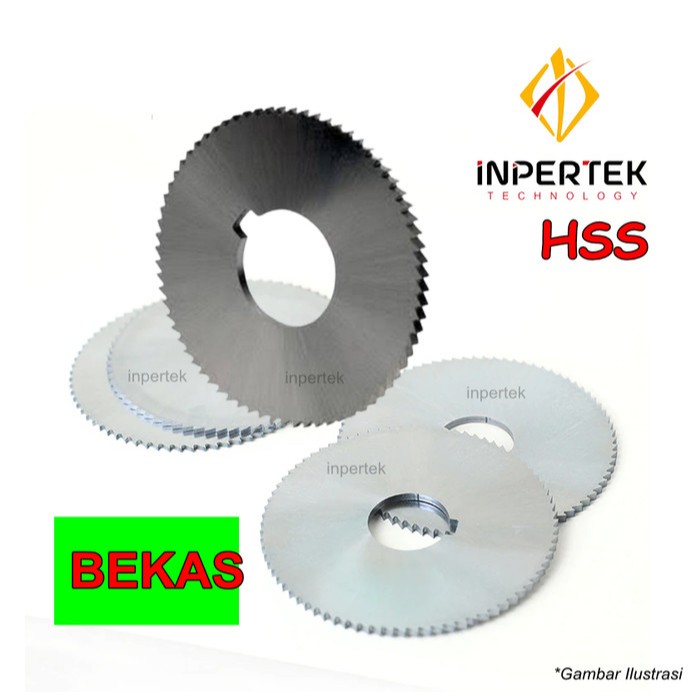 Paket 10 Sliting Saw 75 HSS Bekas 75x4x25.4 Cutter Potong Besi Bekas