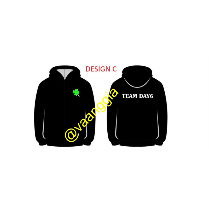 HOODIE JAKET DAY6 - TEAM DAY6 -FOUREVER