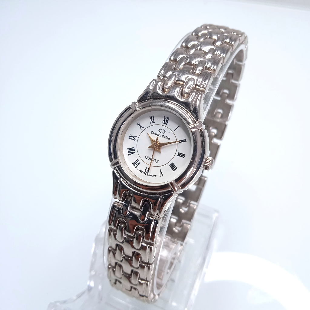 Obral Jam Tangan Murah Fashion Rantai Kulit Karet Bossini Elegant Quartz MTBL244 Promo
