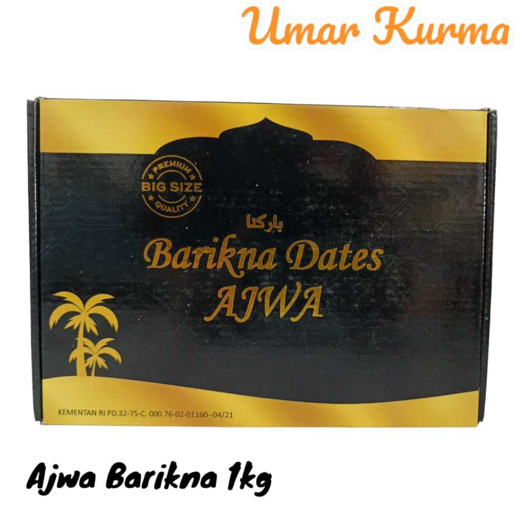 

Kurma Ajwa Barikna/Kurma Limited Edition berat 1kg