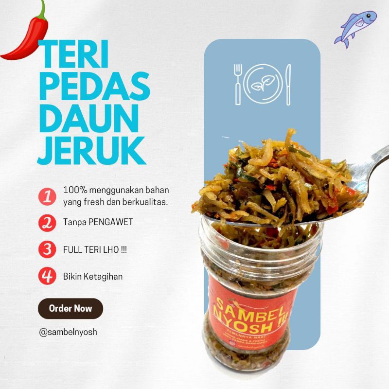 

Teri Pedas Daun Jeruk
