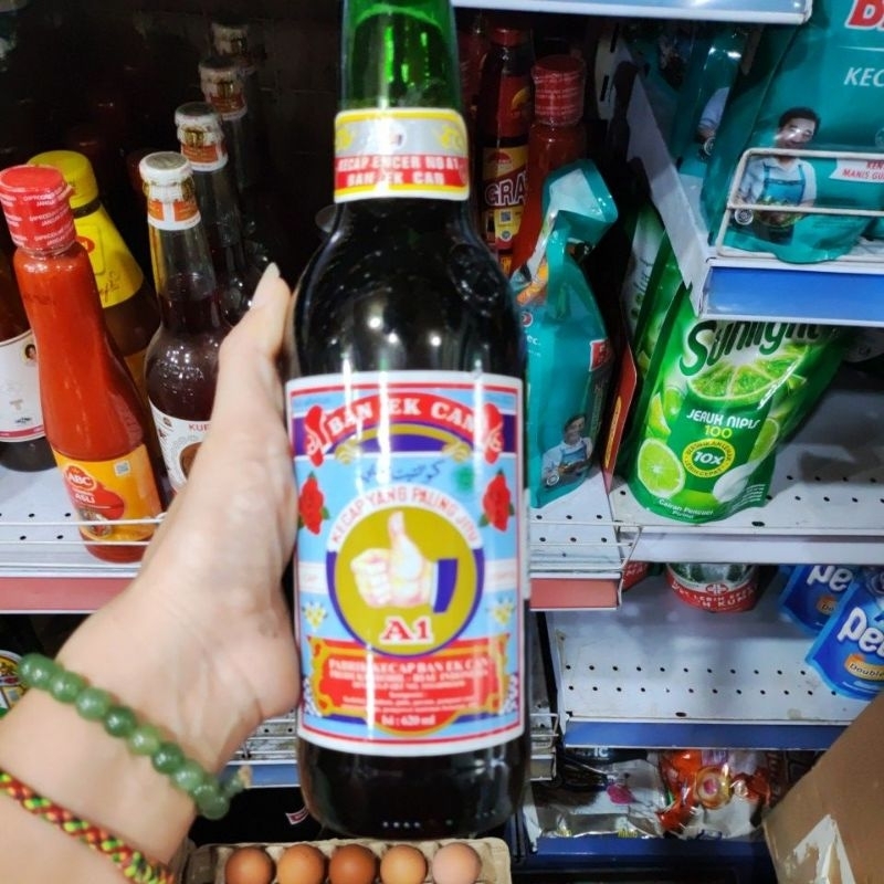 

Kecap asin jempol bagan A1. Kecap ban ek can, kecap encer merek jempol bagan