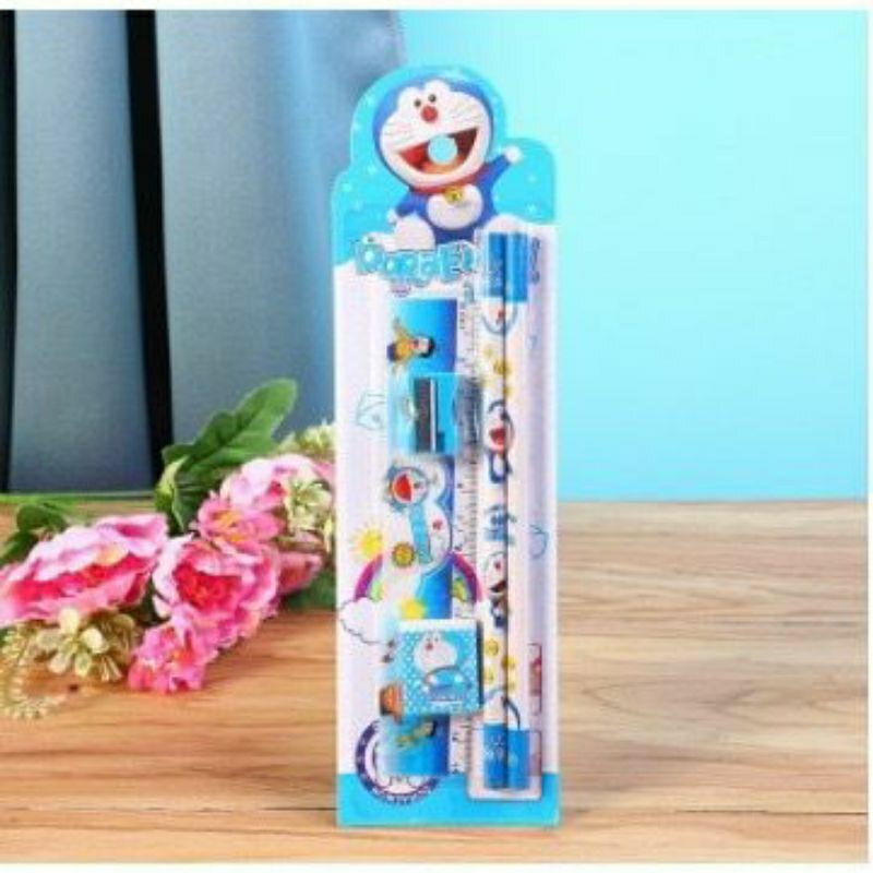 

Alat Tulis 5 in 1 Karakter / Paket Penggaris & Pensil Set / Mini Stationery Sekolah