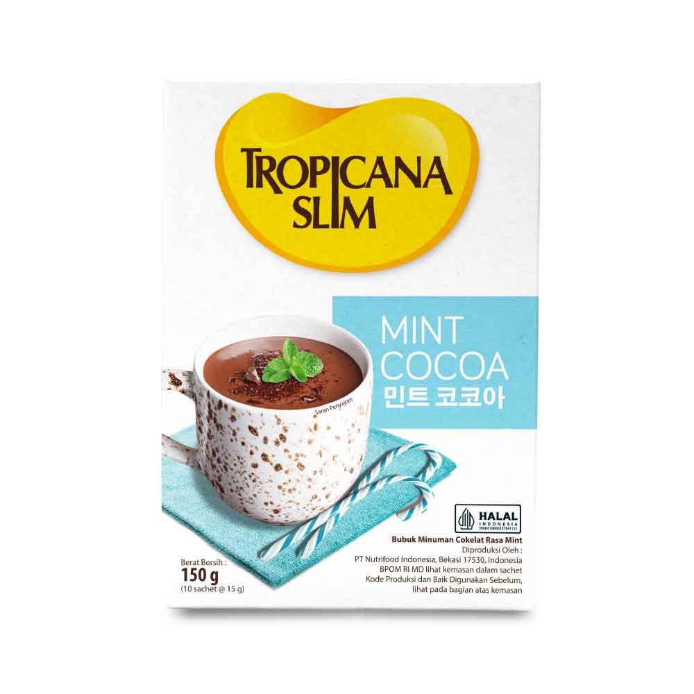 

MONSTAR - TROPICANA SLIM MINT COCOA 10 SACHET - MINUMAN COKELAT MINT