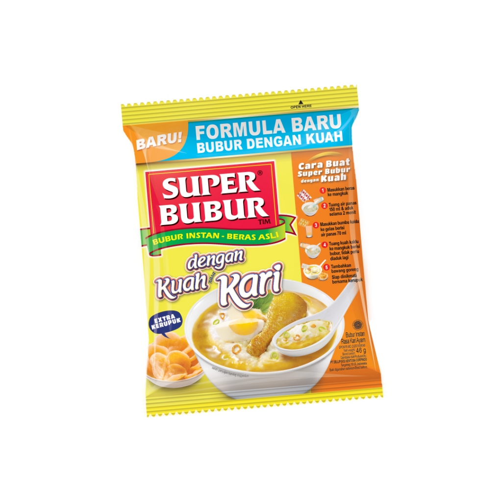 

super bubur kuah kari 46gr - super bubur kuah kari