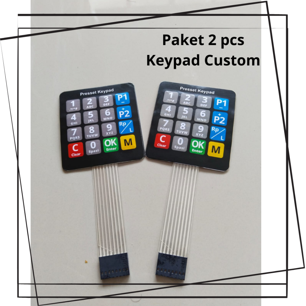 paket 2 pcs keypad pom mini tombol cpu pom mini original model custom bestpresset