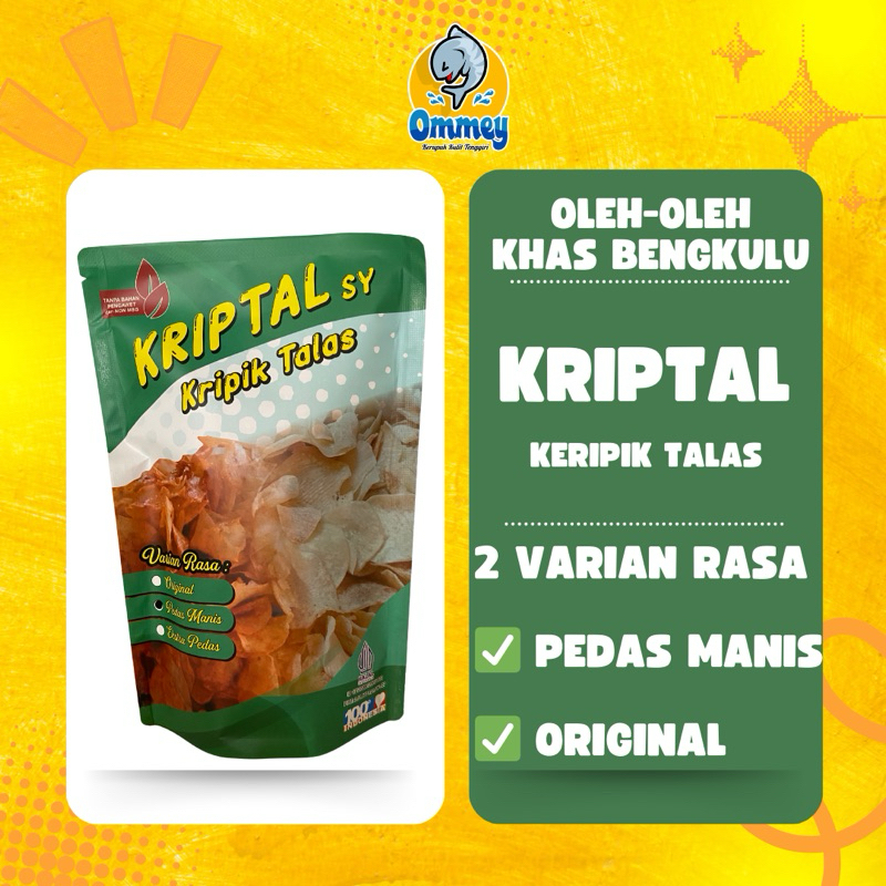 

KRIPTAL / KERIPIK TALAS / OLEH-OLEH KHAS BENGKULU / KERIPIK BENGKULU