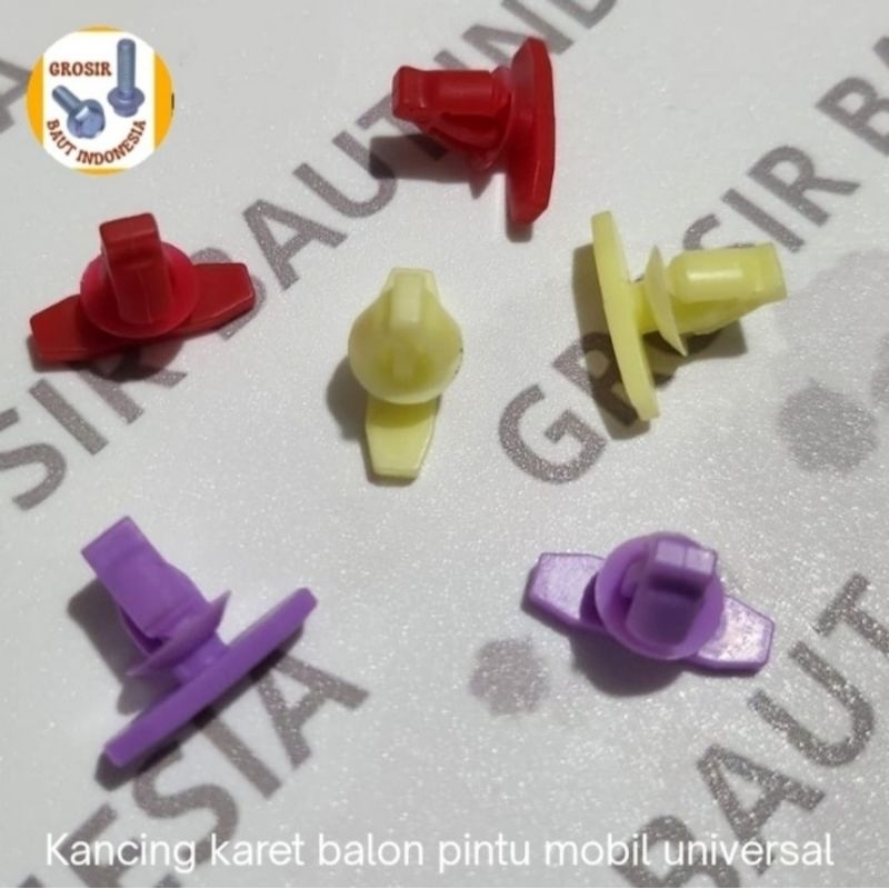 Kancing karet balon pintu/ klip balon pintu/ kancing balon pintu mobil universal (paket 30pcs)