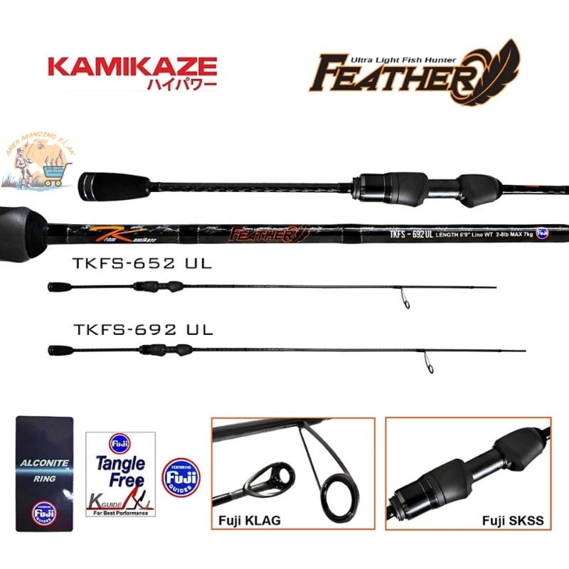 Joran TEAM KAMIKAZE FEATHER ULTRALIGHT 652UL/692UL Fuji Alconite - EXCLUSIVE ROD UL