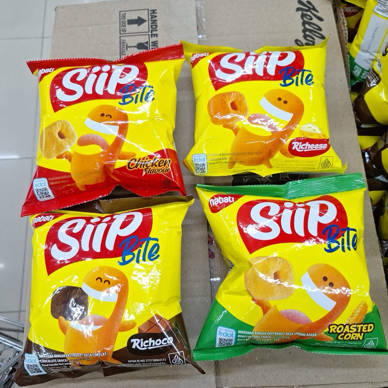 

NABATI Siip Bite 50/62gram aneka rasa