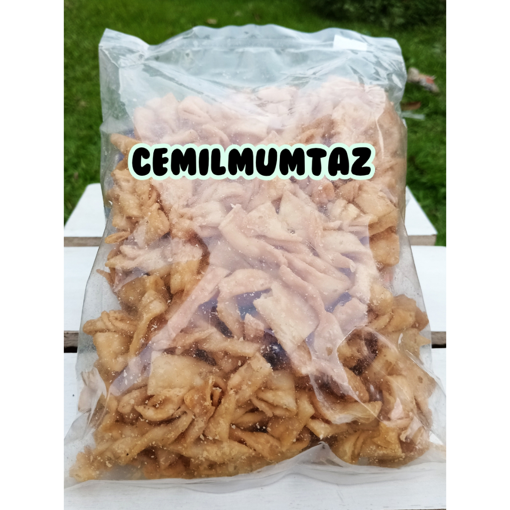 

Keripik Bawang Pita Renyah 250 gr Cemilmumtaz