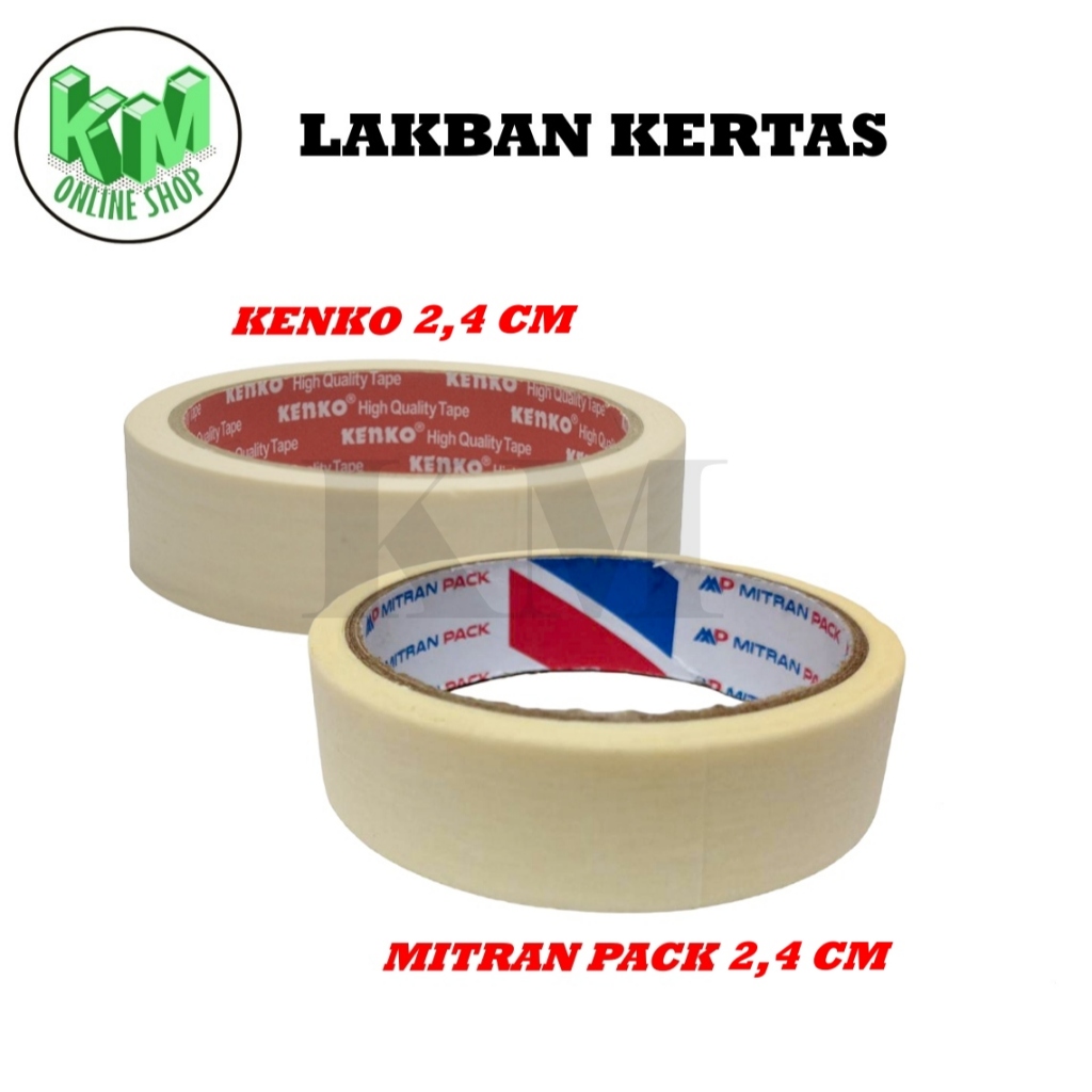 

LAKBAN KERTAS KECIL 1 inch ( 24 MM / 20 METER ) / ROLL