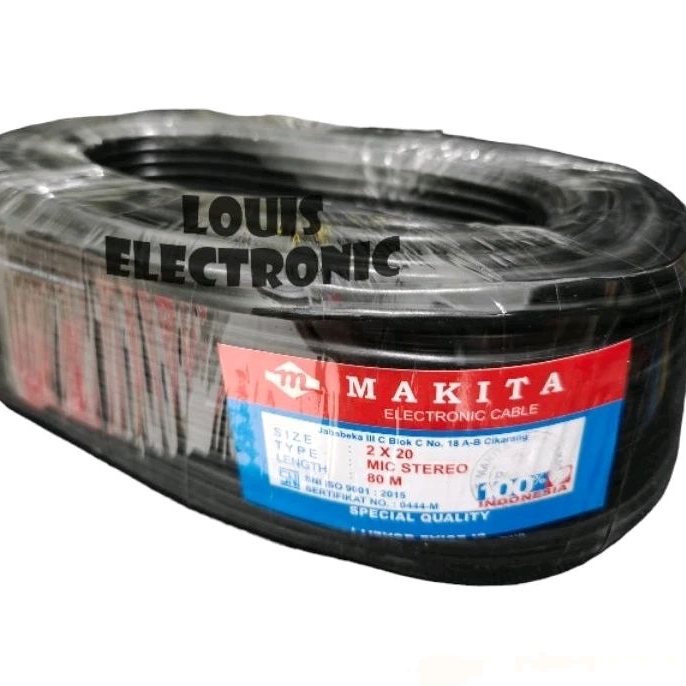 Kabel Mic MAKITA L2T-2S Kabel Mic Stereo Kualitas Bagus ( Harga Permeter )