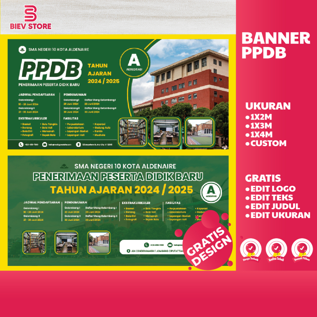 SPANDUK PPDB | BANNER PPDB | SPANDUK SEKOLAH | SPANDUK DAN BANNER MURAH