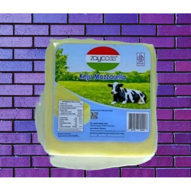 

ZAYCO Keju MOZZARELLA Berat Isi 250gr