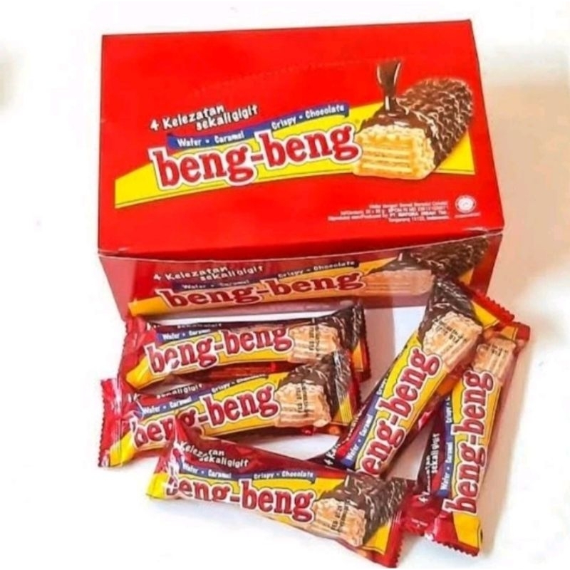 

NEW Beng-Beng Wafer Caramel Crispy Chocolate 1 Box Isi 17 pcs @25gr