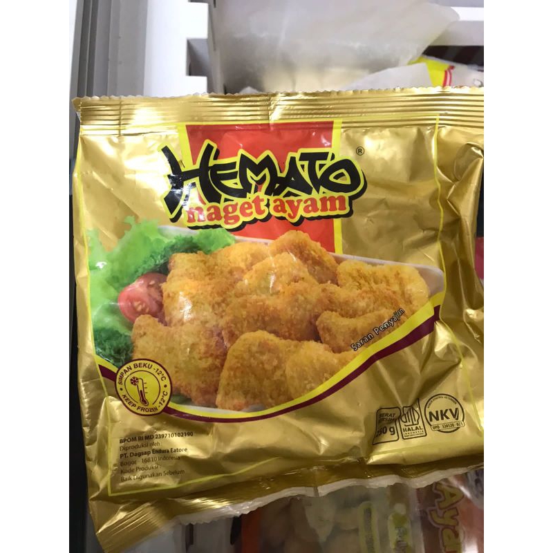 

Hemato Chicken Nugget Gold 250gr