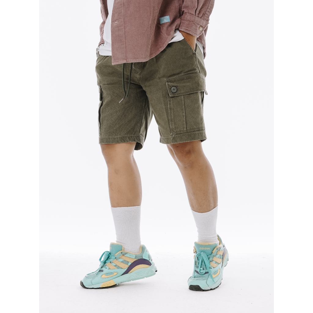 Naky House Celana Pendek Cargo Twill army