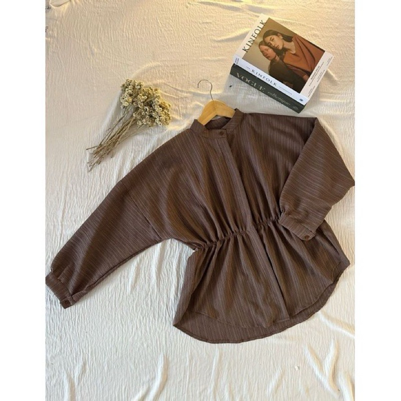 Alesha Shirt Lady Crush Kemeja Blouse Wanita Kekinian