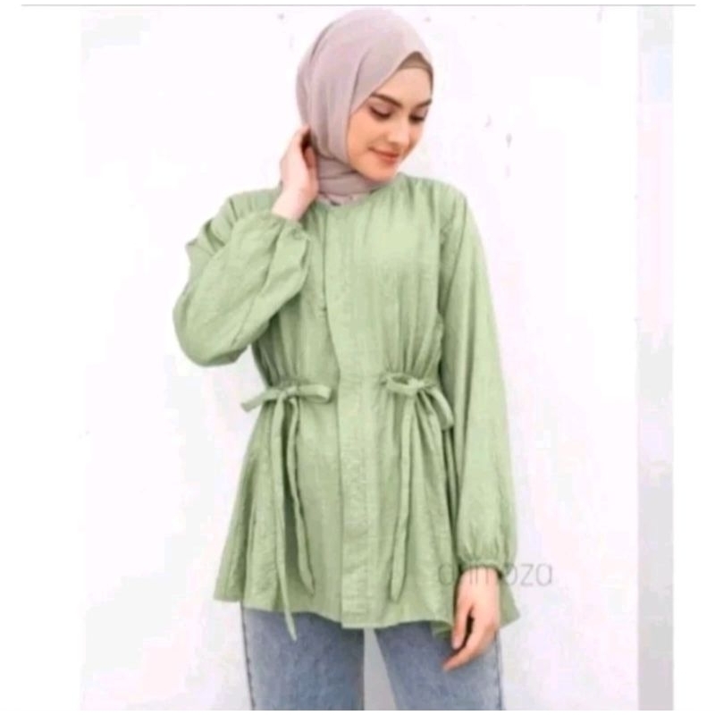 BLOUSE KOREAN SERUT CRINKLE AIRFLOW / BLOUSE CRINKLE TERMURAH