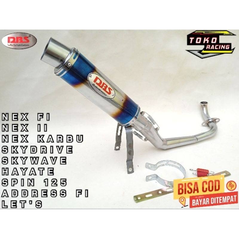 KNALPOT RACING DBS BLUEMOON ALL TYPE SUZUKI NEX FI,NEX 2,NEX KARBU,ADDRESS