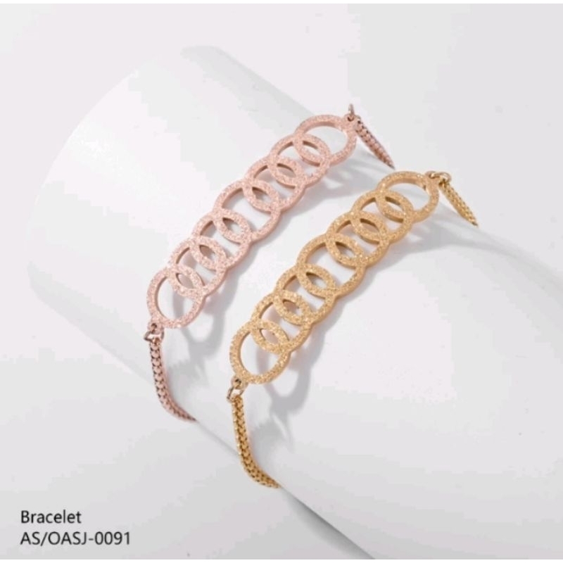 gelang serut Audi titanium wanita gelang serut wanita