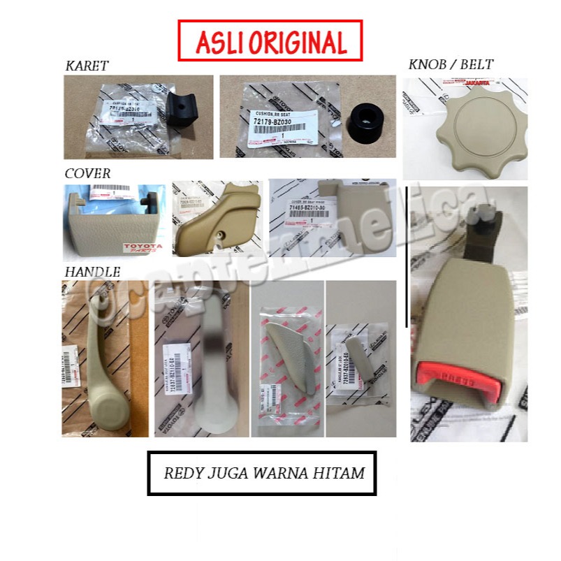 ORI Tuas Handle Hendel Tutup Cover Baut Setelan Karet Bantalan Colokan Safety Jok Kursi Bangku Avanz