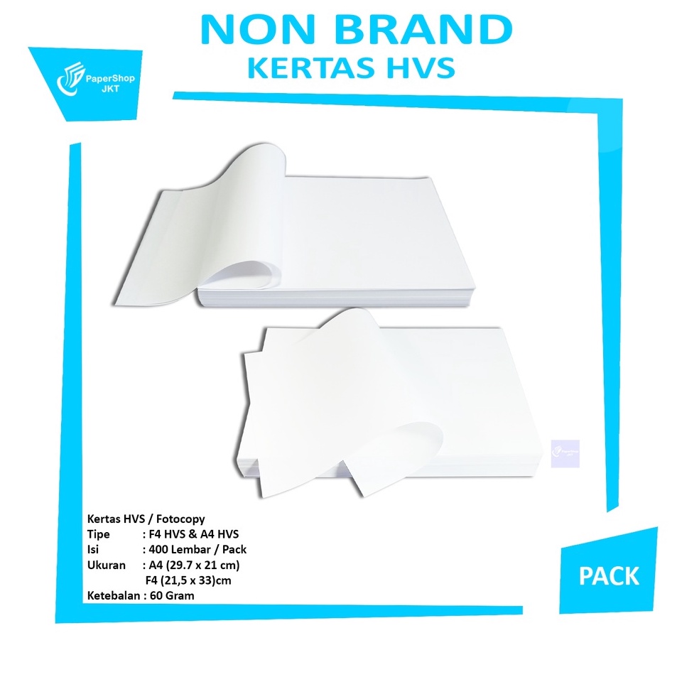 

Ready Stok PSJ Kertas Hvs Putih F4 A4 6gram Pack