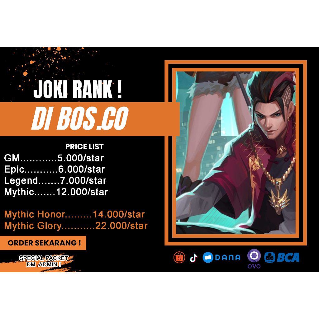 JOKI RANK FROM B.O.S .co FREE KONSULTASI