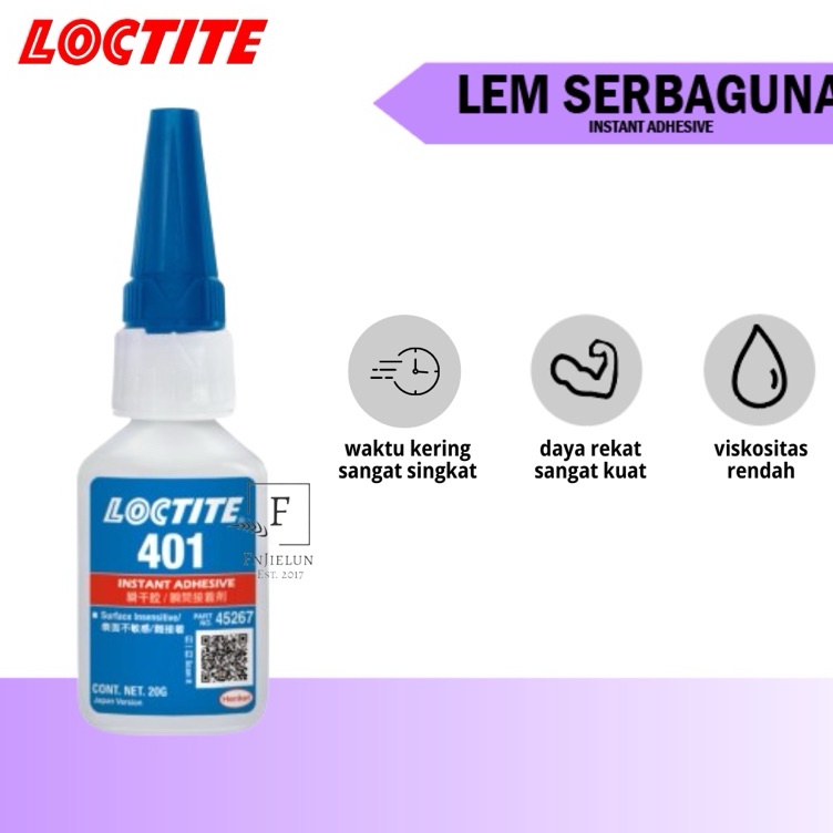 

Produk Trending Loctite 41 Lem Serbaguna Instant Adhesive 2g