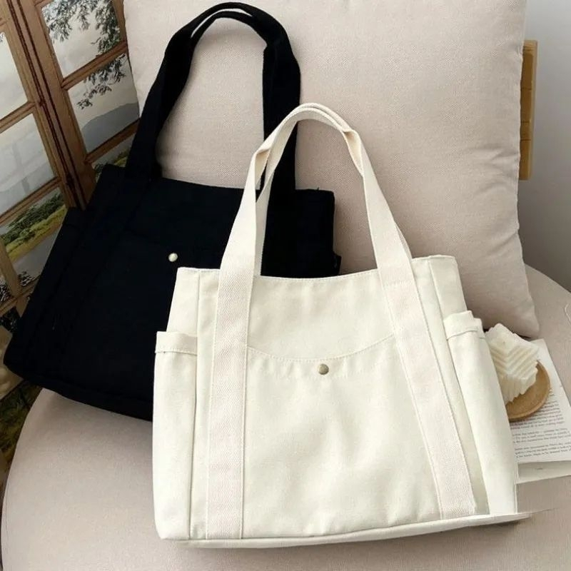 BIG PROMO TOTE BAG KANVAS / TAS WANITA KANVAS / TOTE BAG KERJA / TOTE BAG KULIAH