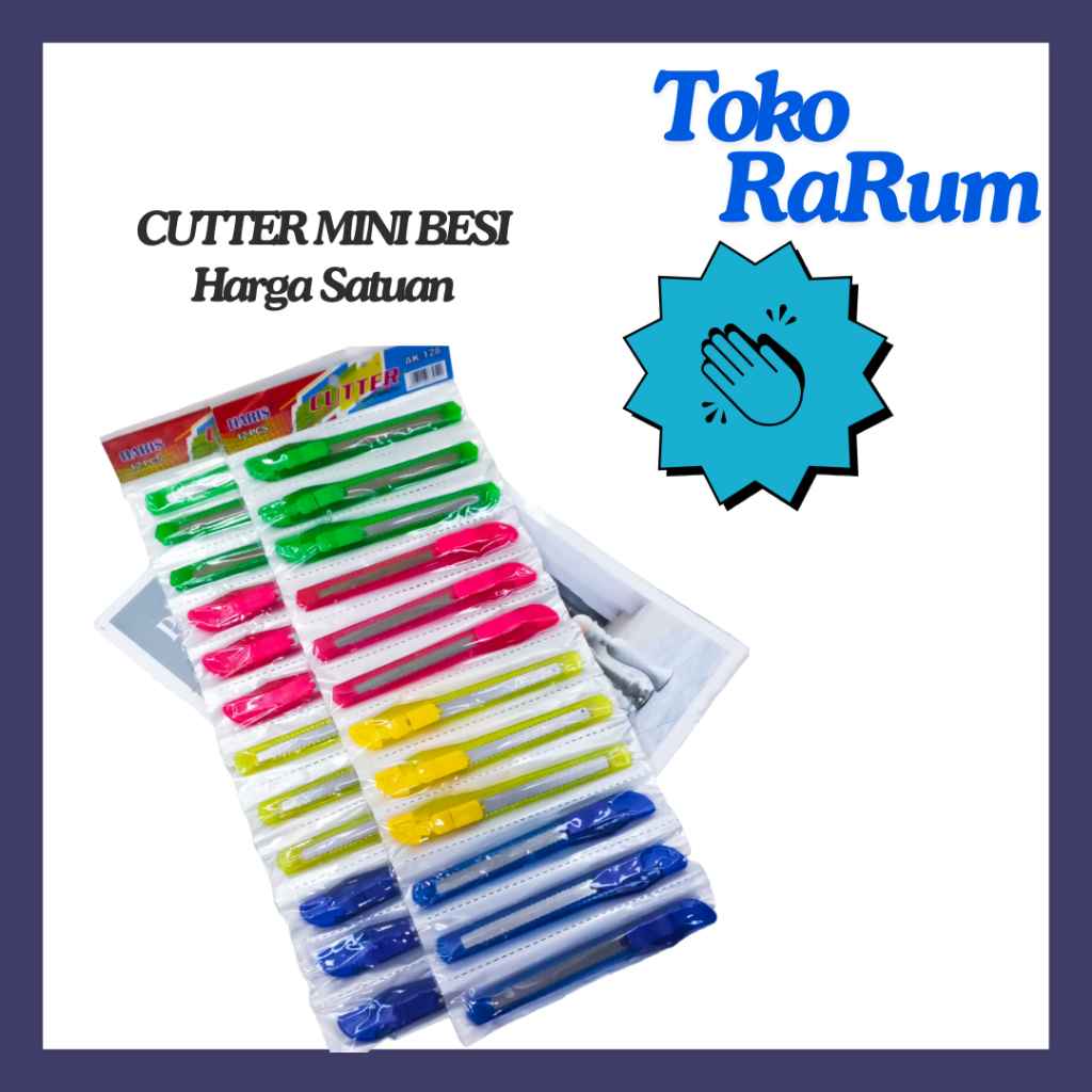 

CUTTER MINI BESI - PISAU KECIL - PEMOTONG KERTAS KECIL
