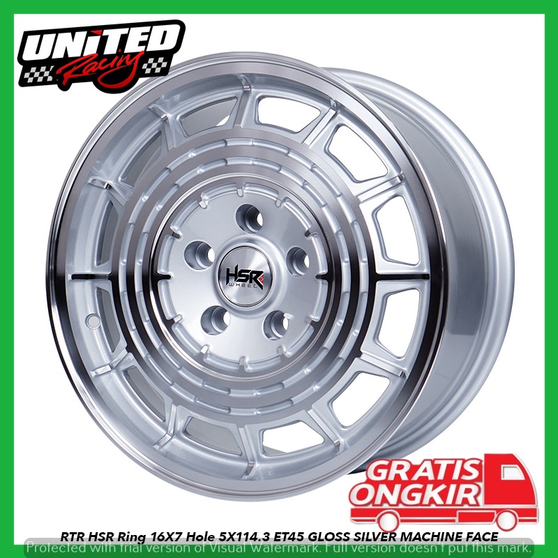 VELG MOBIL MODEL OLD RING 16 HSR RTR R16 SILVER CHROME MOBIL BRV GRANDMAX STARGAZER PELEK RETRO