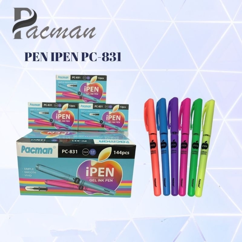 

Pulpen Pacman Ipen Pc-831 0.38mm Isi 12 Pcs | Ipen Apel Gel Ink Pen