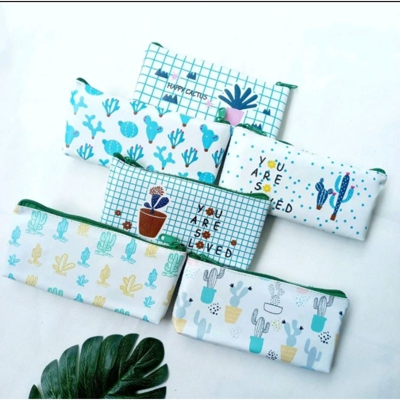 

Pencil Case Motif Cactus Series Antronot Series Bahan CCI Printing Ecer