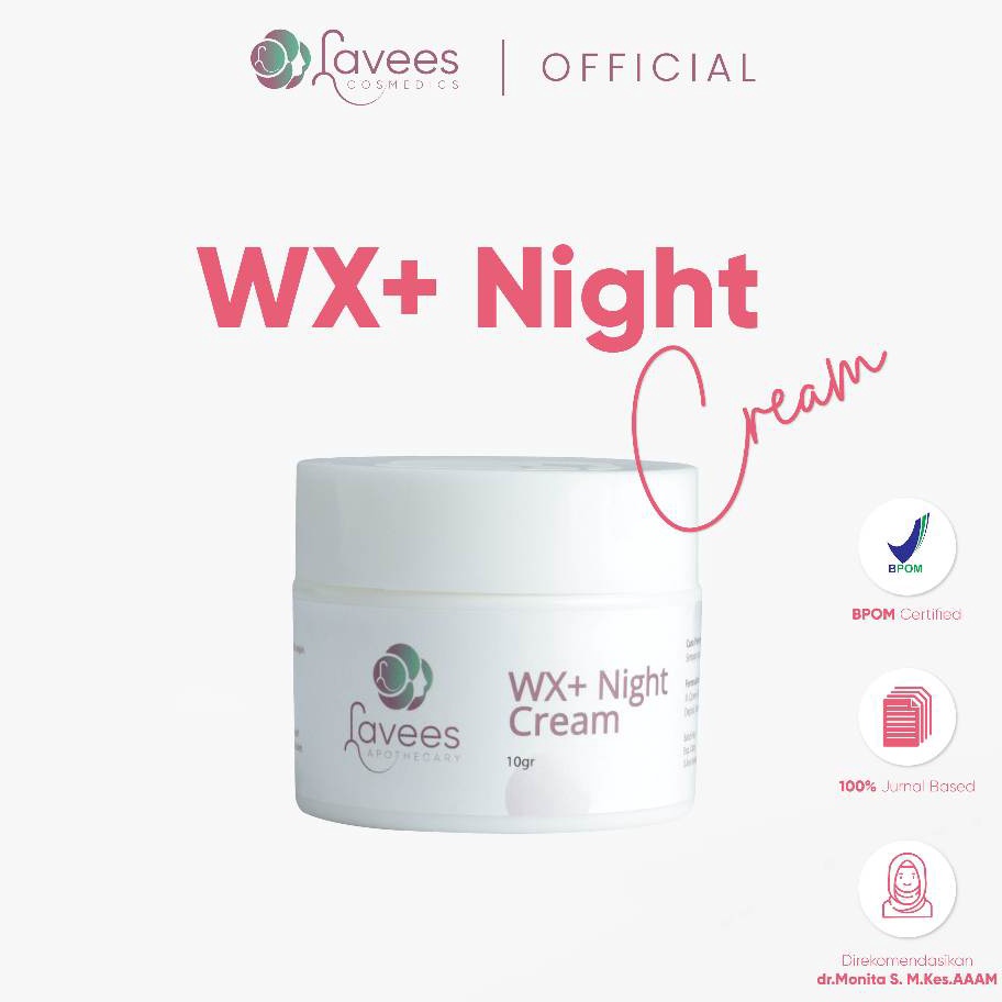 Jangan Sampai Kehabisan Lavees Apothecary  WX Night Cream Krim Malam Flek  Melasma Konsultasi via ch