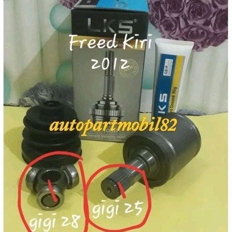 CV Joint Dalam As Roda Depan Dalam Kiri Honda Freed