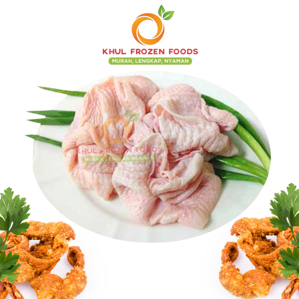 

Kulit Ayam frozen/ kulit ayam/ kulit frozen/ chicken skin/ Kulit ayam bersih gram