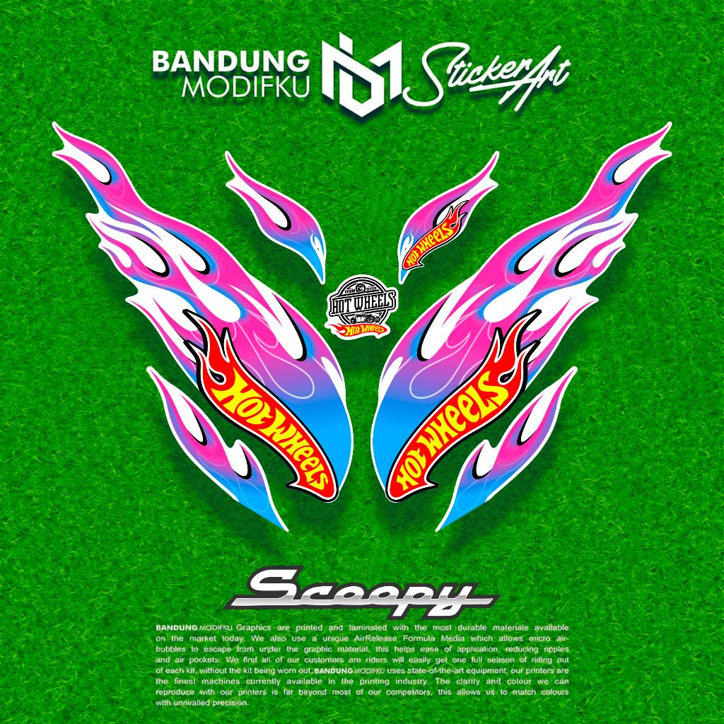 STRIPING ALL SCOOPY 2017-2023 / MOTIF 3 / BANDUNG MODIFKU / STIKER / STICKER SCOOPY / PRESTIGE / ALL