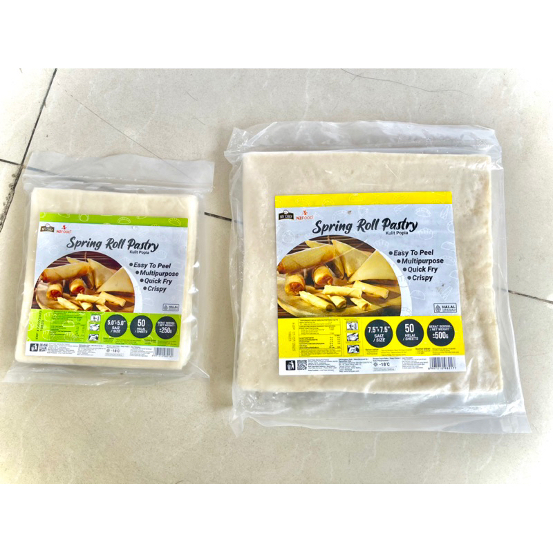 

Kulit Sambosa/Lumpia/Popia Frozen Spring Roll Pastry MyCheff Siap Pakai isi 50Lembar